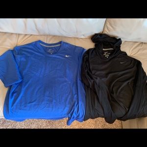 2 mens Nike dry-fit  tshirts